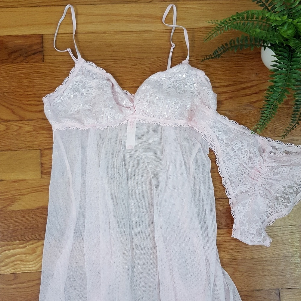 VICTORIA'S SECRET BABY PINK TEDDY
